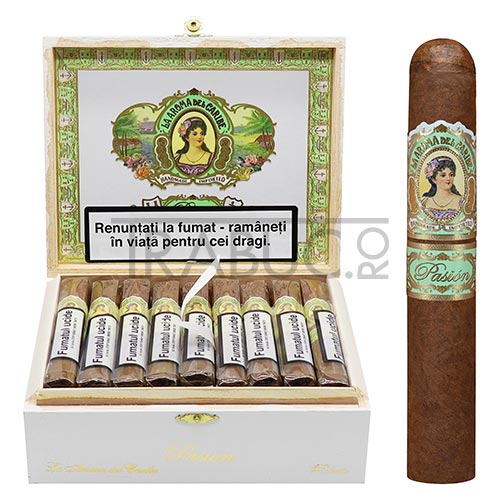 Trabucuri La Aroma Del Caribe Pasion Robusto in cutie din lemn cu 25 bucati