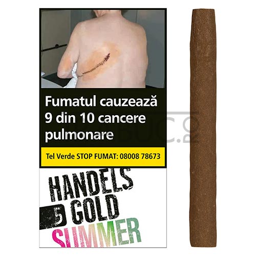 Tigari de foi aromate Handelsgold Summer in pachet de 5 bucati cu aroma de pepene verde
