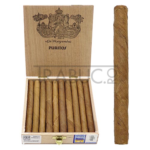 Tigari de foi in cutie de lemn cu 20 mini cigarillos Petit Regenta